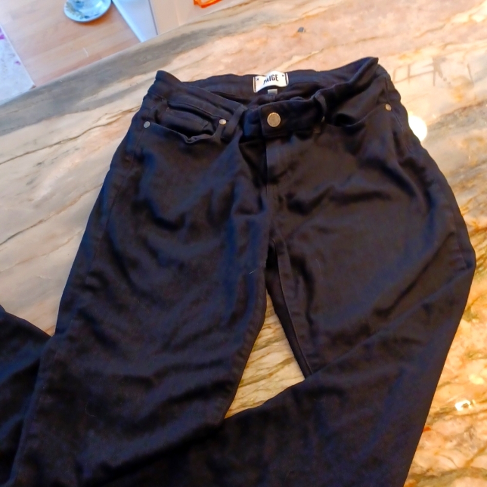 PAIGE Vertigo Ankle Black Jeans Size 27